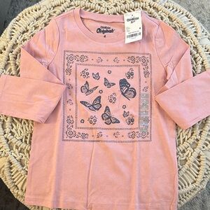 BRAND NEW OSHKOSH B’GOSH GIRLS LONG SLEEVE SHIRT SIZE 4